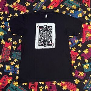 Star Wars Darth Vader Playing Card Black Graphic Tee Shirt / Size M